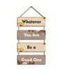 Multicolour Engineered Wood Wall Hanging