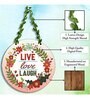 Multicolour Engineered Wood Wall Hanging