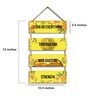 Multicolour Engineered Wood Wall Hanging