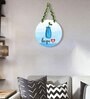 Blue Engineered Wood Wall Hanging