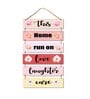 Multicolour Engineered Wood Wall Hanging