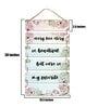 Multicolour Engineered Wood Wall Hanging