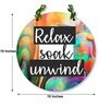 Multicolour Engineered Wood Wall Hanging