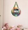 Multicolour Engineered Wood Wall Hanging