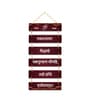 Brown Engineered Wood Wall Hanging
