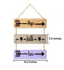 Multicolour Engineered Wood Wall Hanging