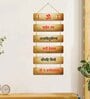 Beige Engineered Wood Wall Hanging