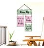 Multicolour Engineered Wood Wall Hanging