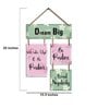 Multicolour Engineered Wood Wall Hanging