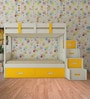 Suvina Bunk Bed with Drawer Storage in Yellow Finish