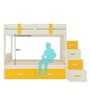 Suvina Bunk Bed with Drawer Storage in Yellow Finish