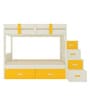 Suvina Bunk Bed with Drawer Storage in Yellow Finish