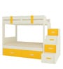 Suvina Bunk Bed with Drawer Storage in Yellow Finish