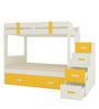 Suvina Bunk Bed with Drawer Storage in Yellow Finish