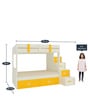 Suvina Bunk Bed with Drawer Storage in Yellow Finish