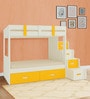 Suvina Bunk Bed with Drawer Storage in Yellow Finish