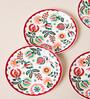 Suzani Blossom Snack Plates Gift Set of 4