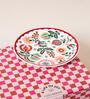 Suzani Blossom Snack Plates Gift Set of 4