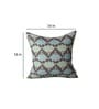Grey Traditional Cotton 16 x 16 Inches Cushion Covers (Set of 2)