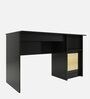 Suzume Writing Table with Drawer and File Cabinet In Wenge Colour