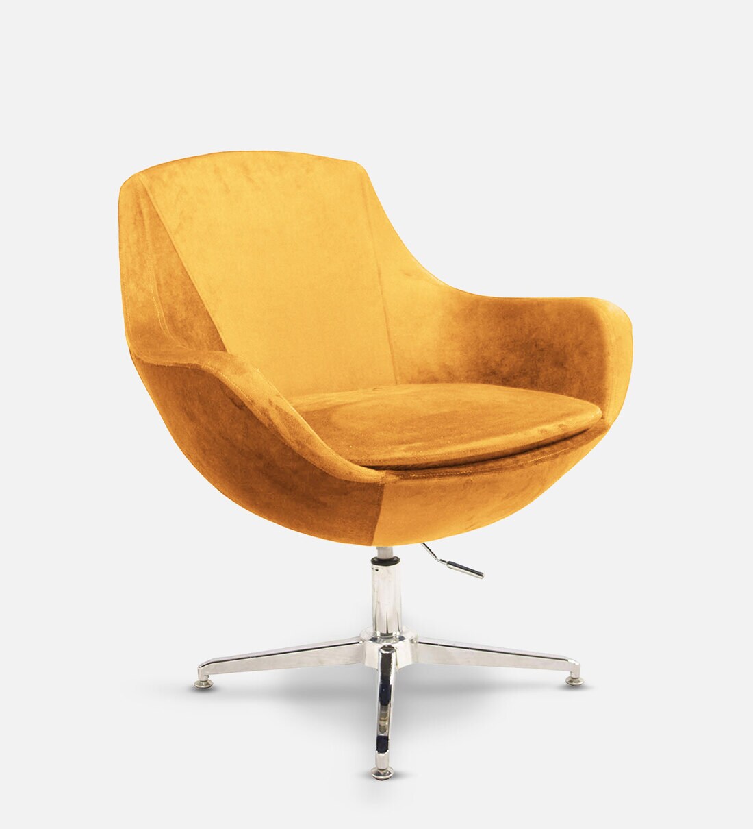 Buy Swank Lounge Chair in Yellow Colour by Furniturstation Online - Low ...