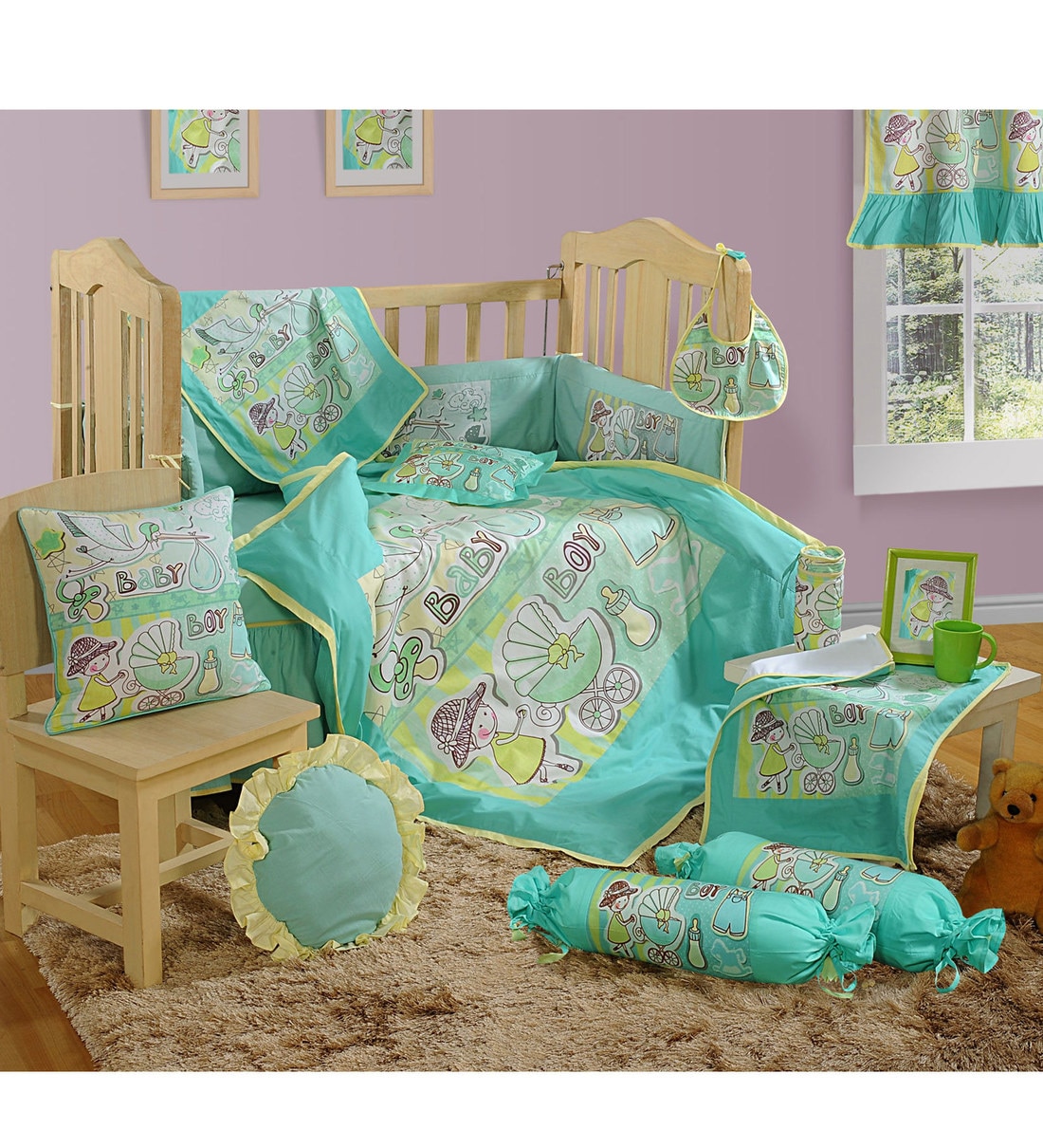 baby boy cot bedding