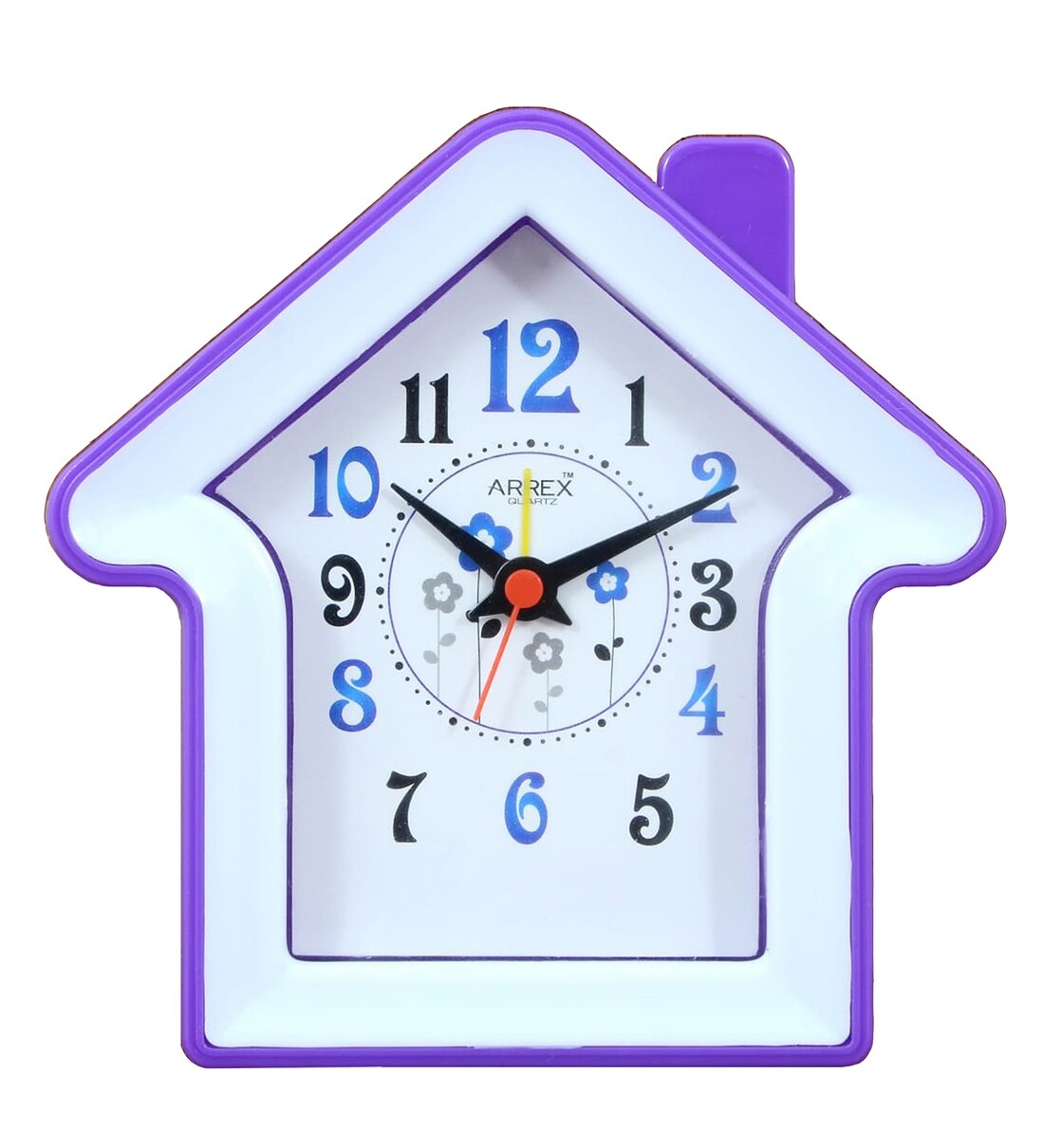 Buy Sweet Home Analog Alarm Table Clock in Purple by Arrex Online