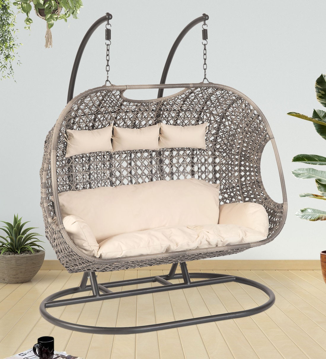 Buy swing Wicker Swing in Beige Colour at 24 OFF by Carry Bird