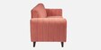 Swank Fabric 3 Seater Sofa In Peach Colour