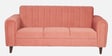 Swank Fabric 3 Seater Sofa In Peach Colour