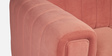 Swank Fabric 3 Seater Sofa In Peach Colour