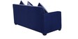Sweden Corner Sofa with ottoman In Grey & Blue Colour in L Shape