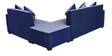 Sweden Corner Sofa with ottoman In Grey & Blue Colour in L Shape