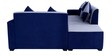 Sweden Corner Sofa with ottoman In Grey & Blue Colour in L Shape