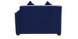 Sweden Corner Sofa with ottoman In Grey & Blue Colour in L Shape