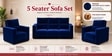 Swiss (3+1+1) Seater Sofa In Blue Color