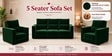 Swiss (3+1+1) Seater Sofa In Green Color