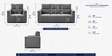 Swiss (3+1+1) Seater Sofa In Grey Color