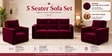 Swiss (3+1+1) Seater Sofa In Maroon Color