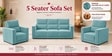 Swiss (3+1+1) Seater Sofa In Teal Color