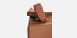 Ramona Leatherette Three Seater Motorized Recliner in Tan Colour