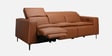 Ramona Leatherette Three Seater Motorized Recliner in Tan Colour