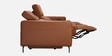 Ramona Leatherette Three Seater Motorized Recliner in Tan Colour