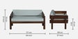 Swoon Sheesham Wood 2 seater Sofa in Provincial Teak Finish Swoon Sheesham Wood 2 seater Sofa in Provincial Teak Finish