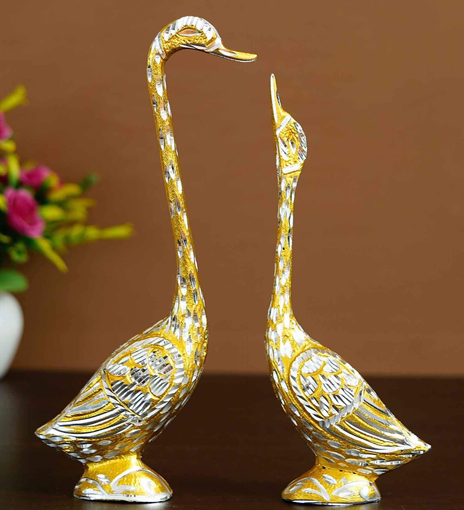 Swan Gold Metal Figurine