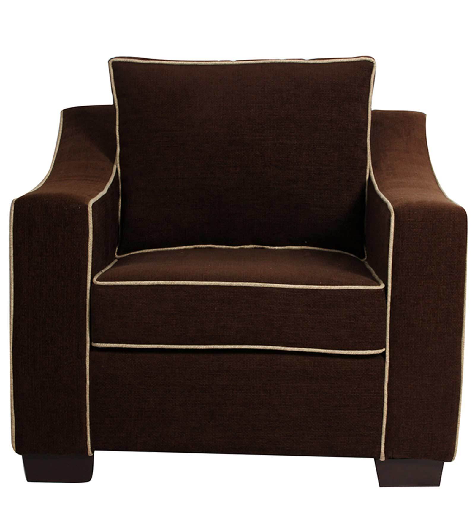 Buy Swarthmore 1 Seater Sofa in Coffee Colour by ARRA Online Lawson 1