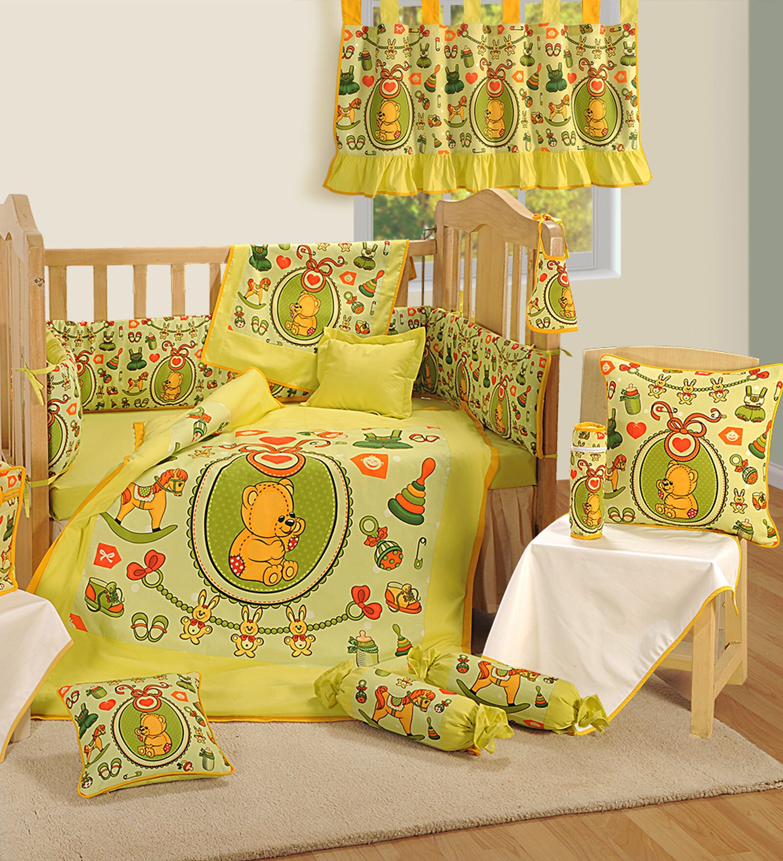 Buy Digitally Printed Cot bumper (Large / Std size) by Swayam Online