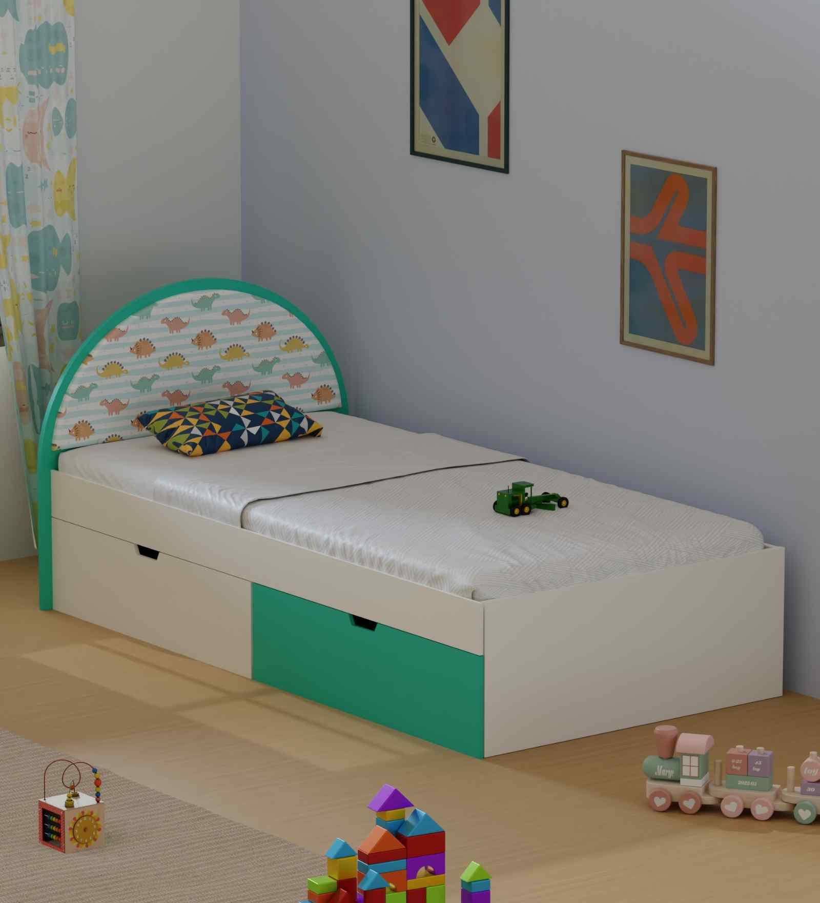 Sweet Slumber Kids Single Bed in Dino Theme