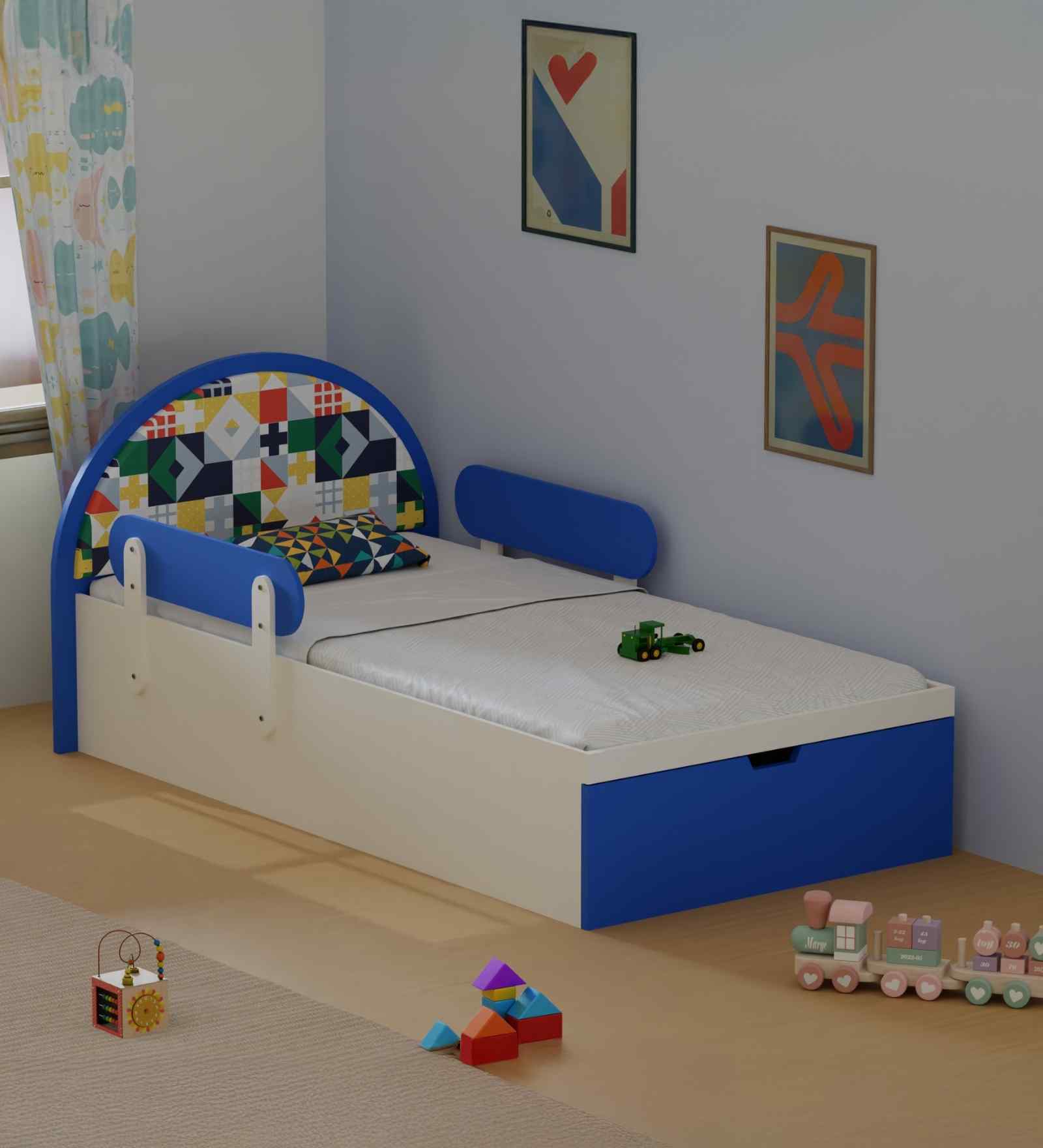 Sweet Slumber Toddler Bed in Blue Finish