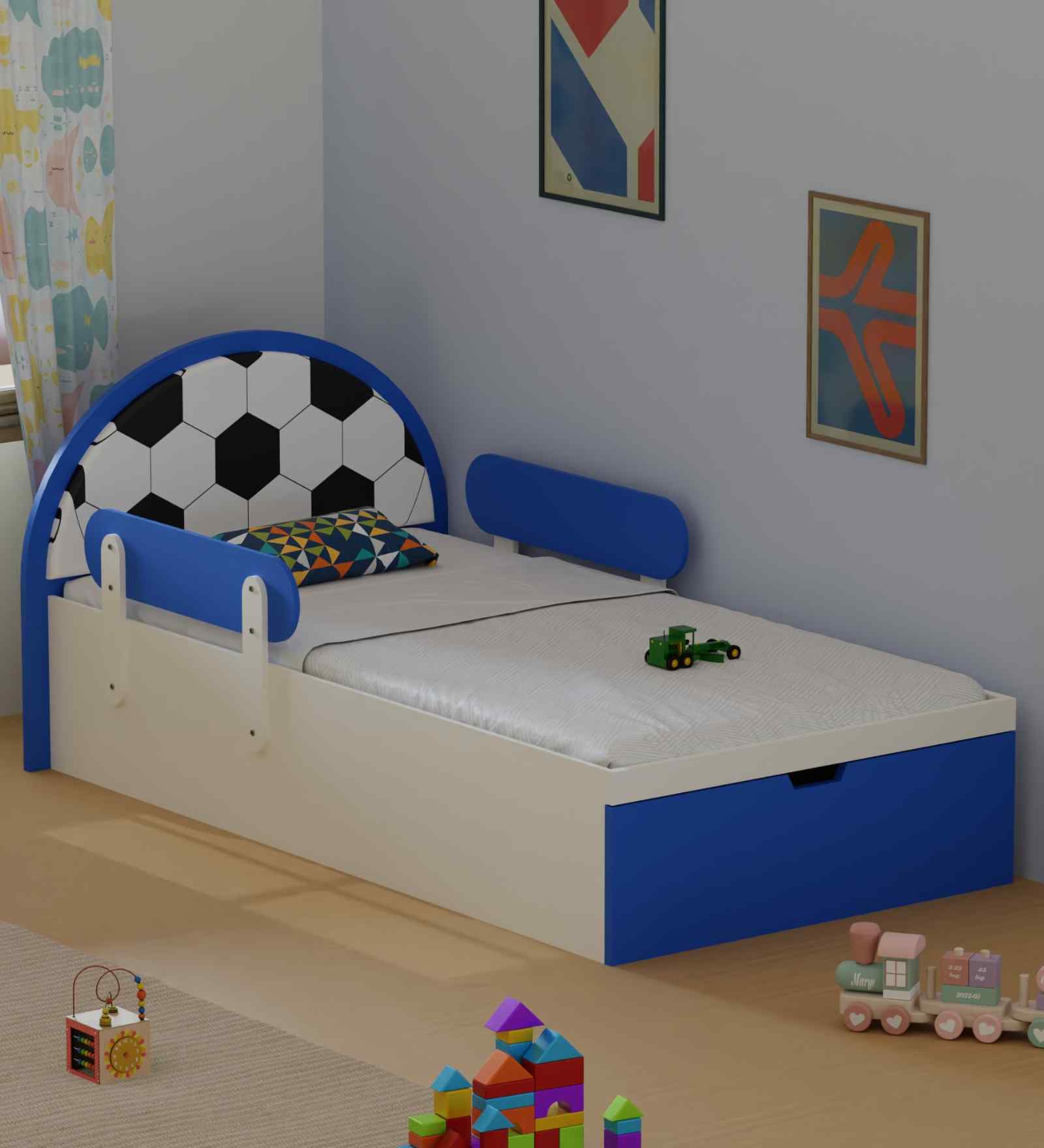 Sweet Slumber Toddler Bed in Football Theme